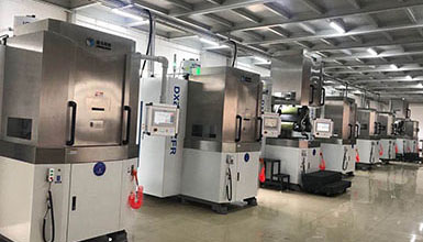 Four newly purchased R-type multi wire CNC cutting machines and four conventional multi wire CNC cutting machines by the company